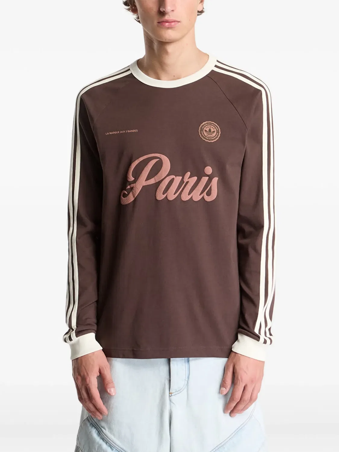 Футболка Paris коричневая Adidas, коричневый — фото 3