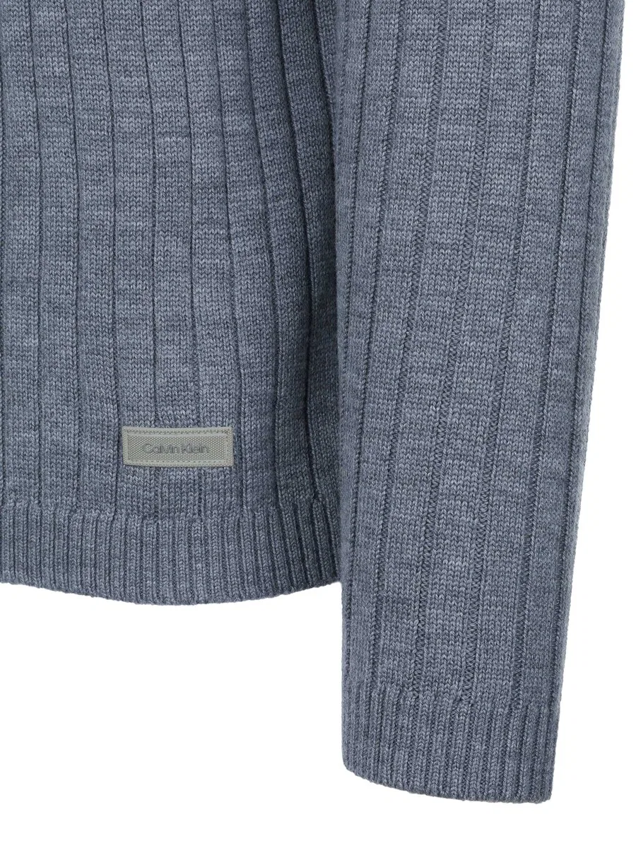 Свитер Calvin Klein 'Calvin Klein Pullover' серого цвета — фото 3