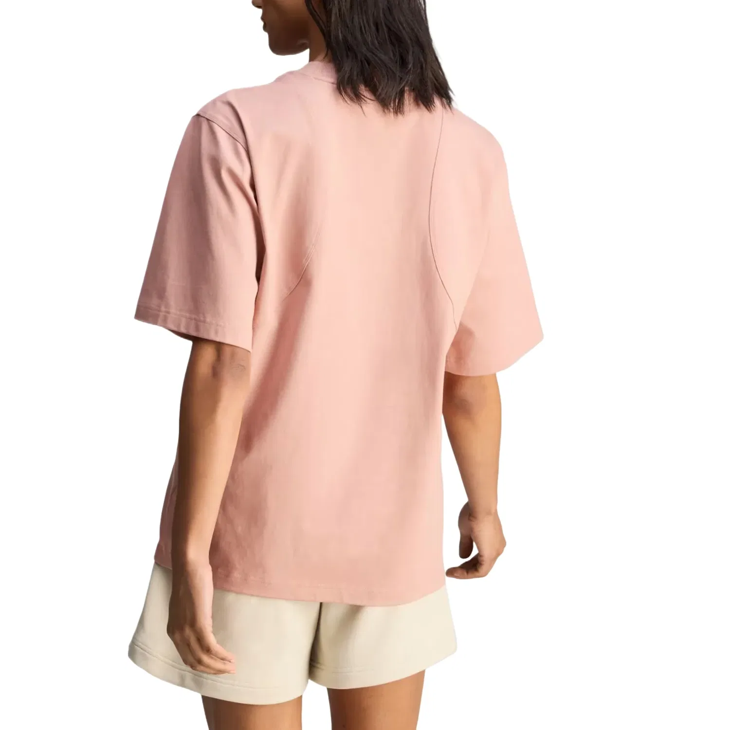 Женская футболка Stella McCartney Loose T-Shirt Asia Sizing 'Brown Mauve' adidas, Brown Mauve — фото 3