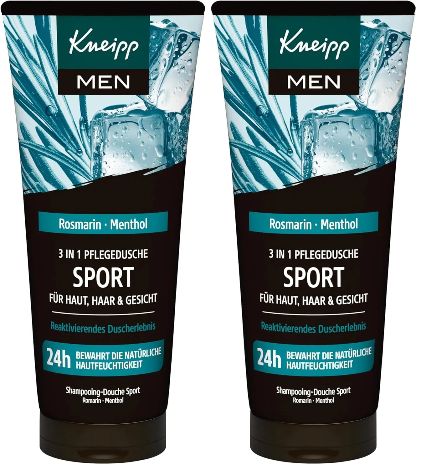 Гель для душа и шампунь 2-в-1 Kneipp Sport, 200мл, набор 2 шт
