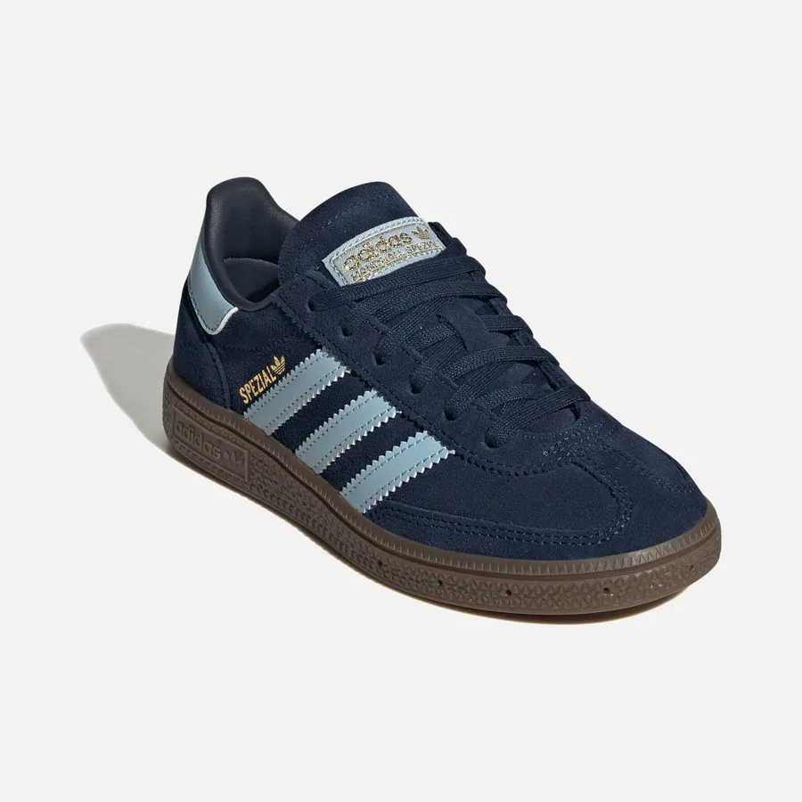 Детские спортивные кроссовки с замшевым верхом Originals Handball Spezial 3-Stripes adidas, Темно-синий — фото 3