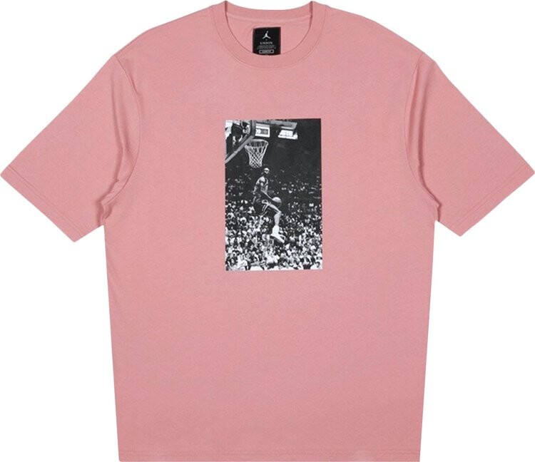 

Футболка Air Jordan x Union LA Reverse Dunk T-Shirt 'Rust Pink', розовый