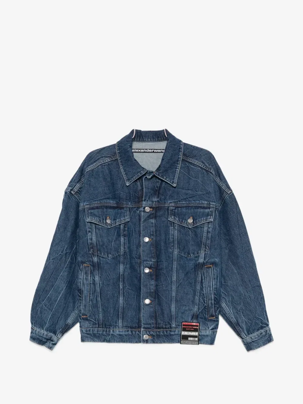 Джинсовая куртка с логотипом Hotfix Alexander Wang, синий
