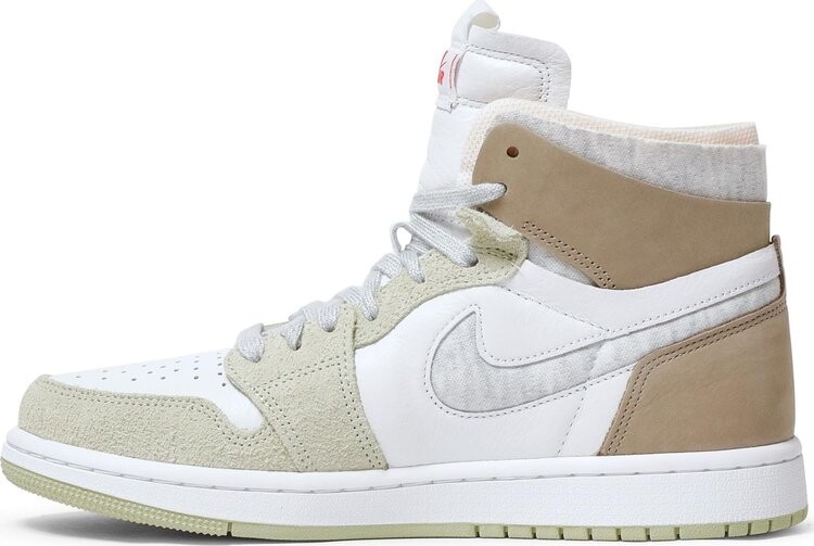 Кроссовки Wmns Air Jordan 1 High Zoom Comfort Olive Aura, белый — фото 3