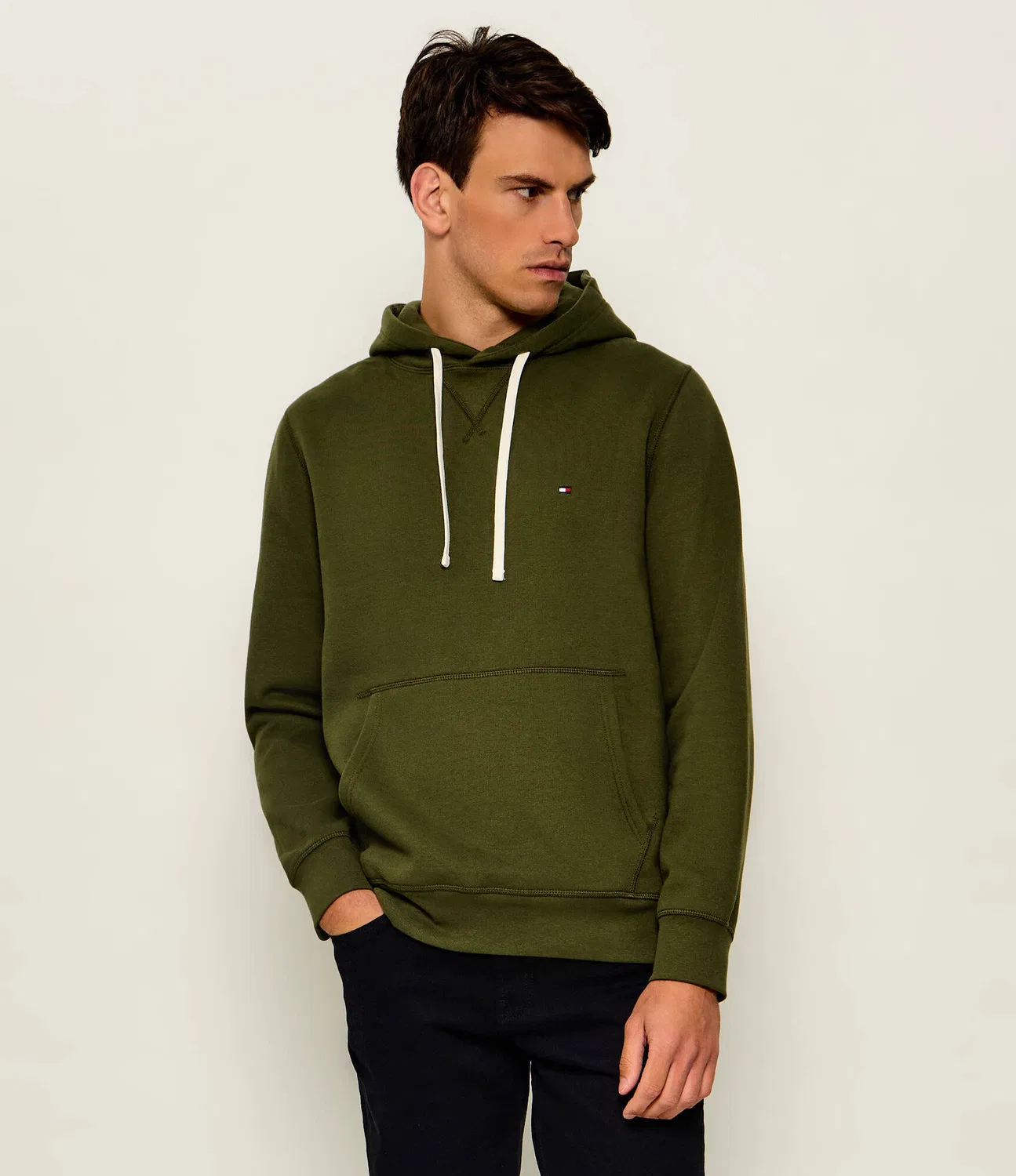 Худи с капюшоном Tommy Hilfiger, Verde Oliva