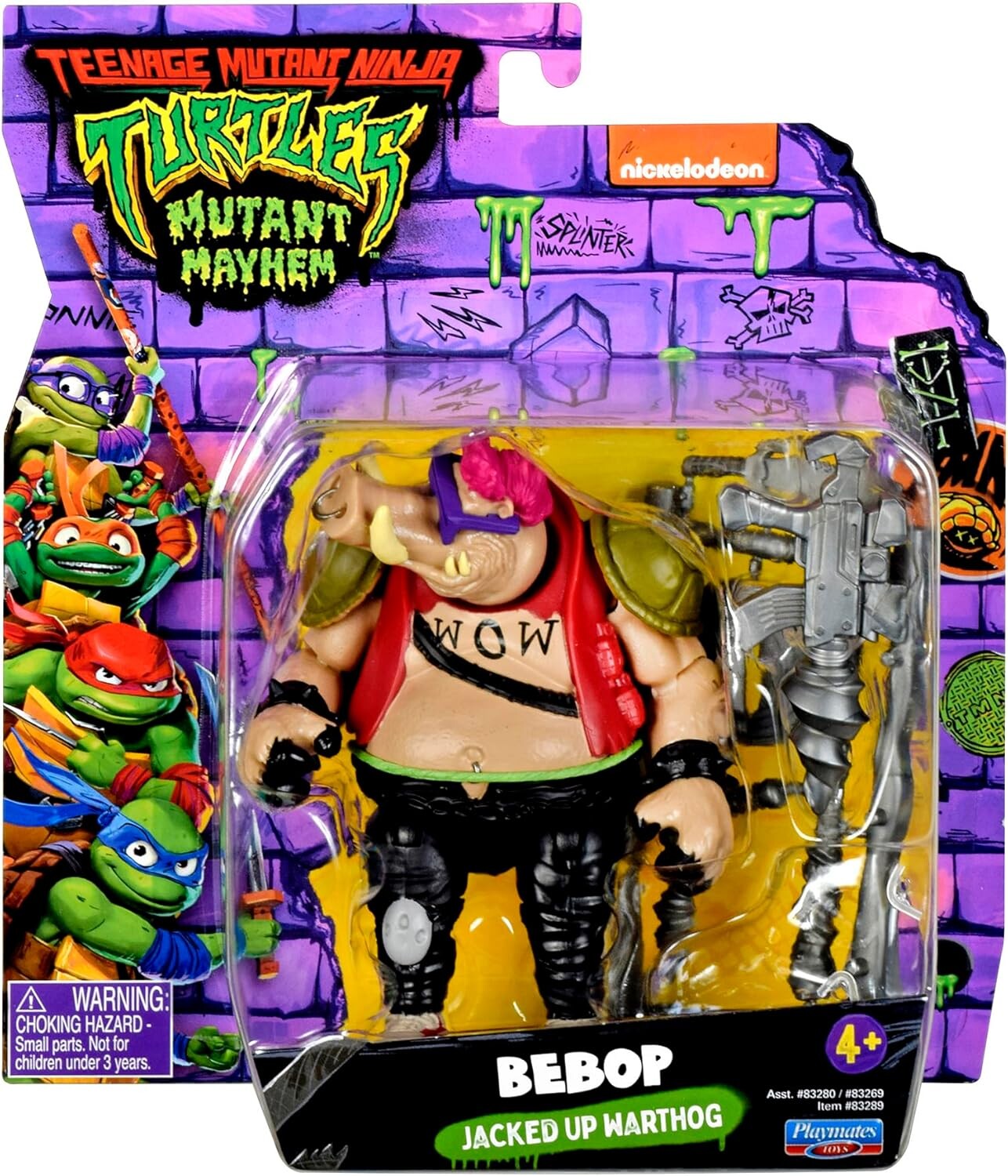 

Фигурка Teenage Mutant Ninja Turtles: Mutant Mayhem, Bebop (83289CO), 10,2 см