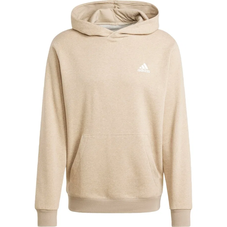 Худи мужское с капюшоном и длинным рукавом, модель Seasonal Essentials Mélange, adidas, Бежевый