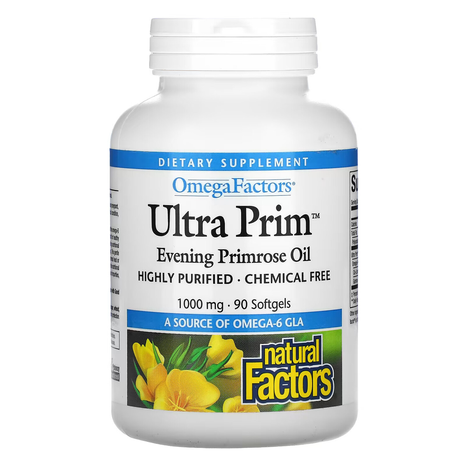 

Natural Factors, Ultra Prim, 1000 мг, 90 капсул