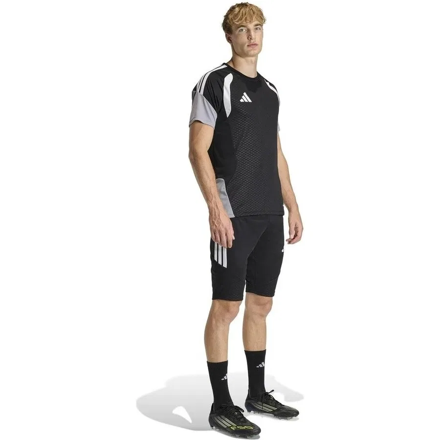Шорты спортивные с плоским низом, модель TIRO26C 1/2, adidas, Черный — фото 3