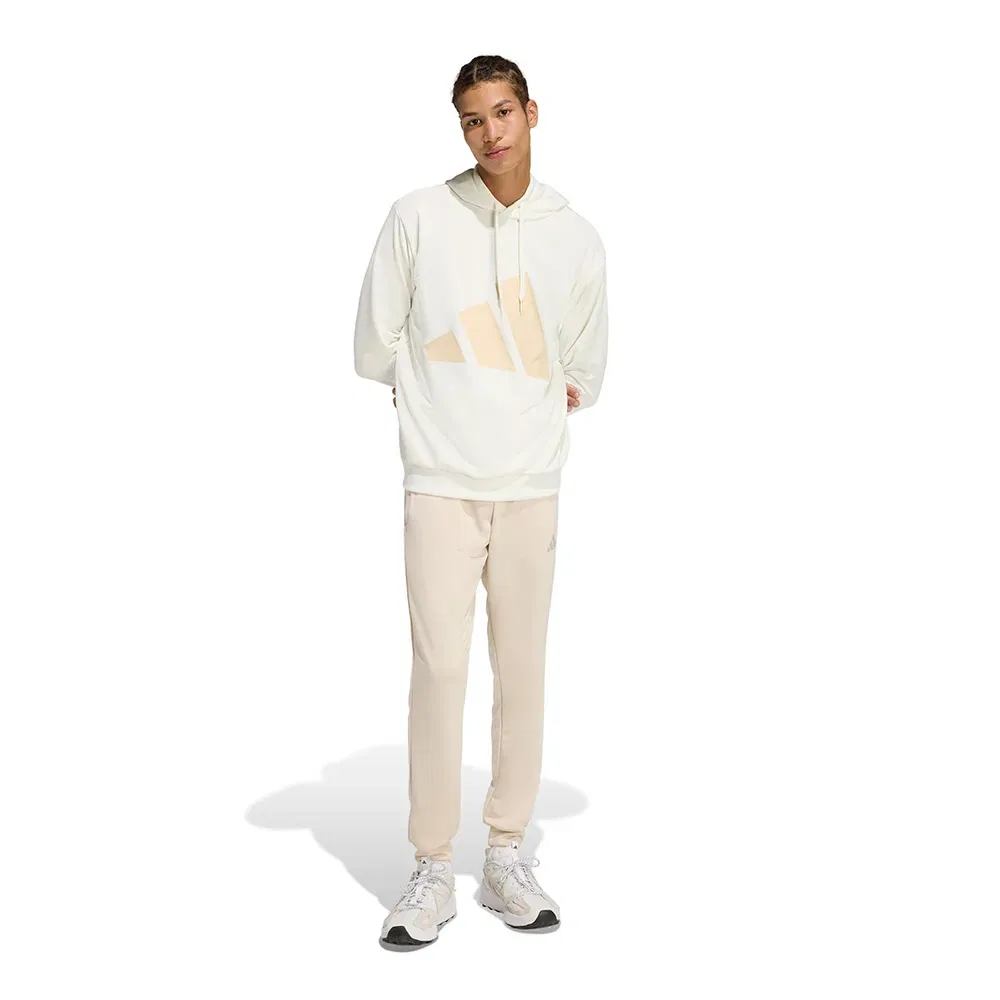 Мужской спортивный костюм из футера с принтом Big Logo Adidas, White