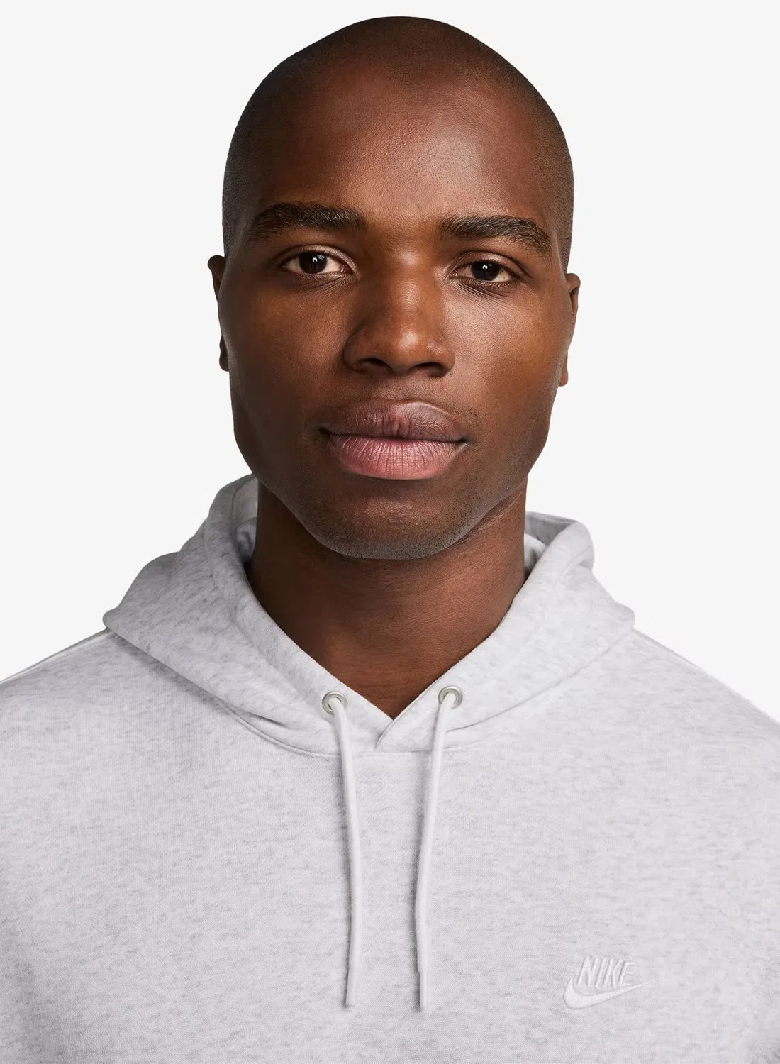 Худи с капюшоном из флиса Club Nike, бежевый — фото 3