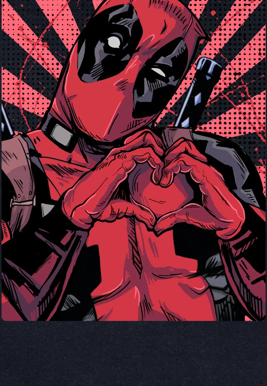 Толстовка Deadpool Closeheart Pool Henry Tiger, Jet Black — фото 3
