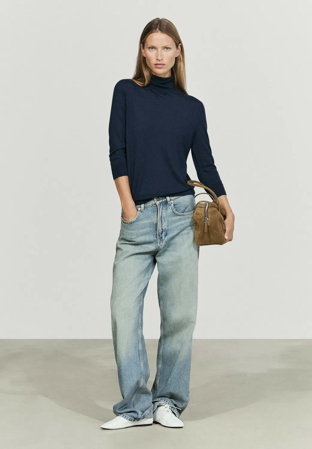 Прыгун Massimo Dutti, Mottled Dark Blue — фото 3