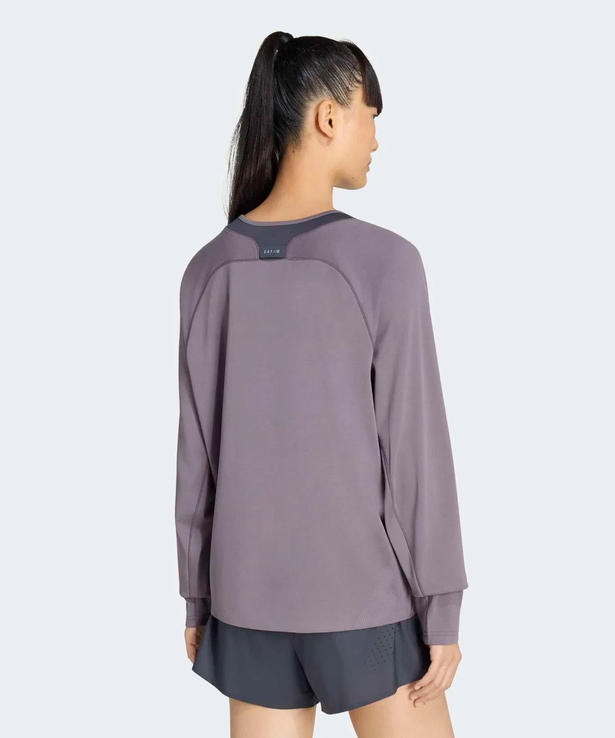 Женская футболка с длинным рукавомсвободного кроя Adidas, Grey — фото 2