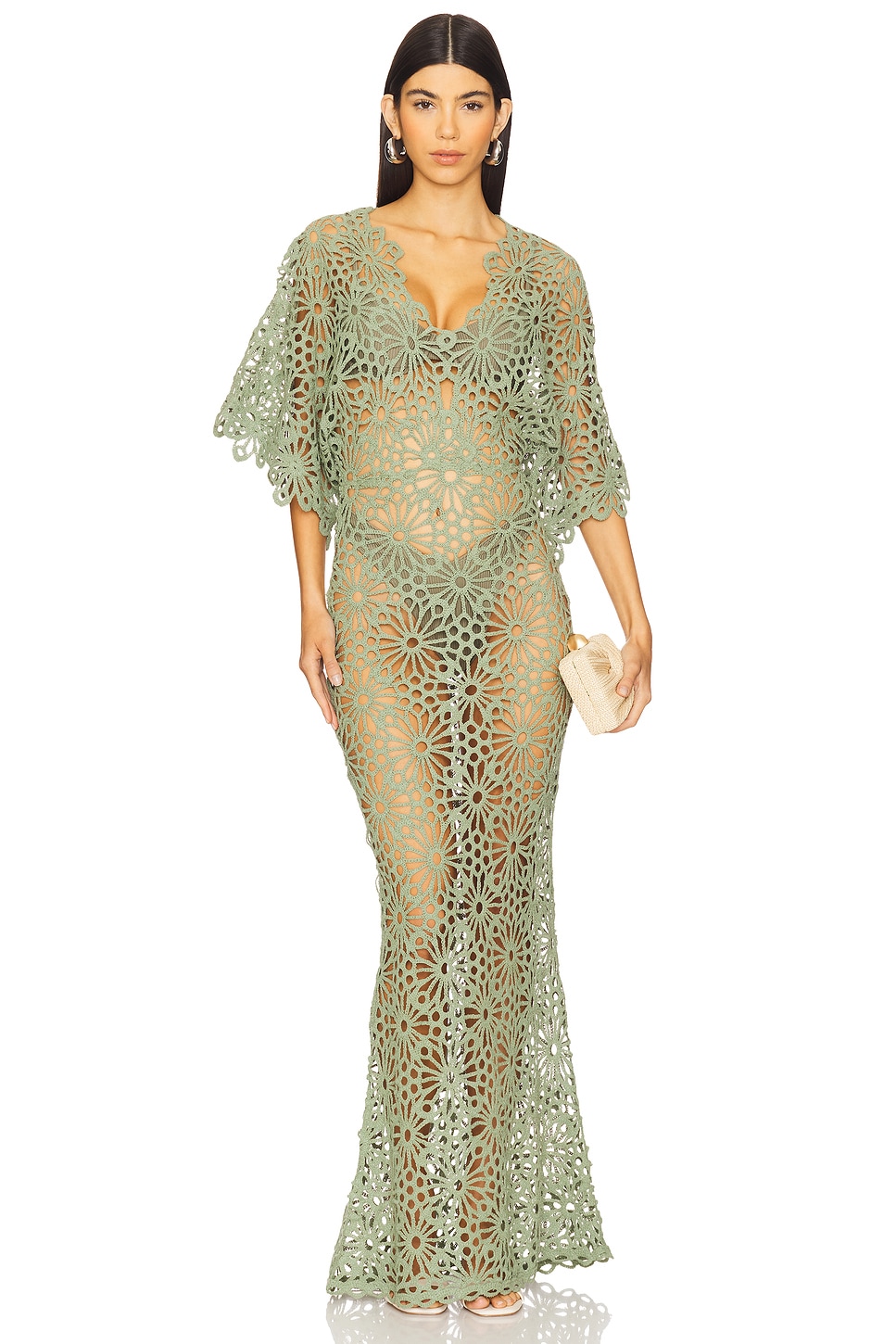 

Платье Obie от Norma Kamali, vintage green