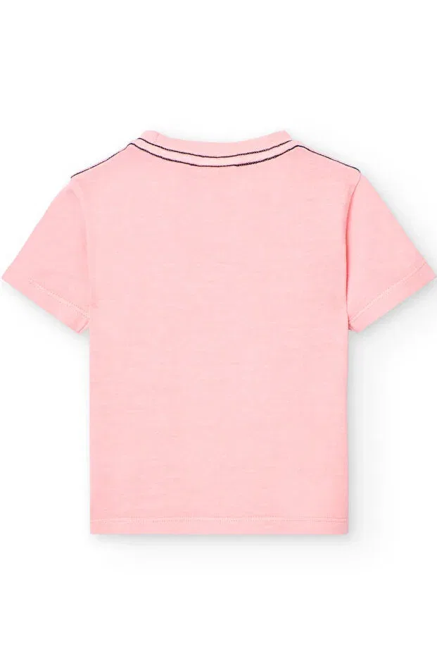 Детская футболка с принтом Colorful Boy's T-Shirt Boboli, Pink — фото 2