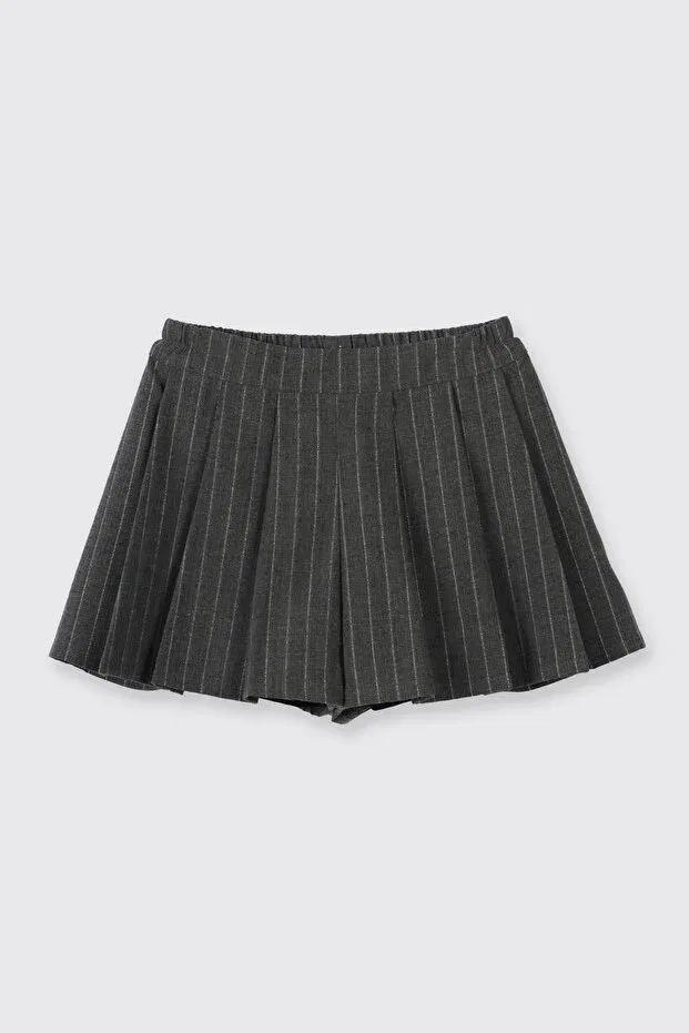 Детские шорты для девочек полосатые Panço, 010-Anthracite