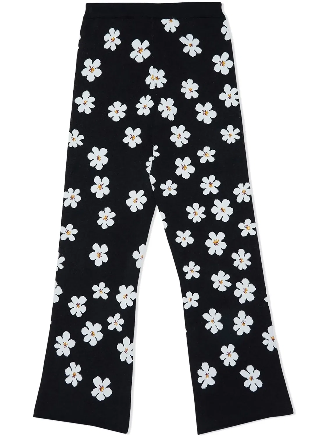 Т trousers с цветочным интарсией Marni, черный — фото 2