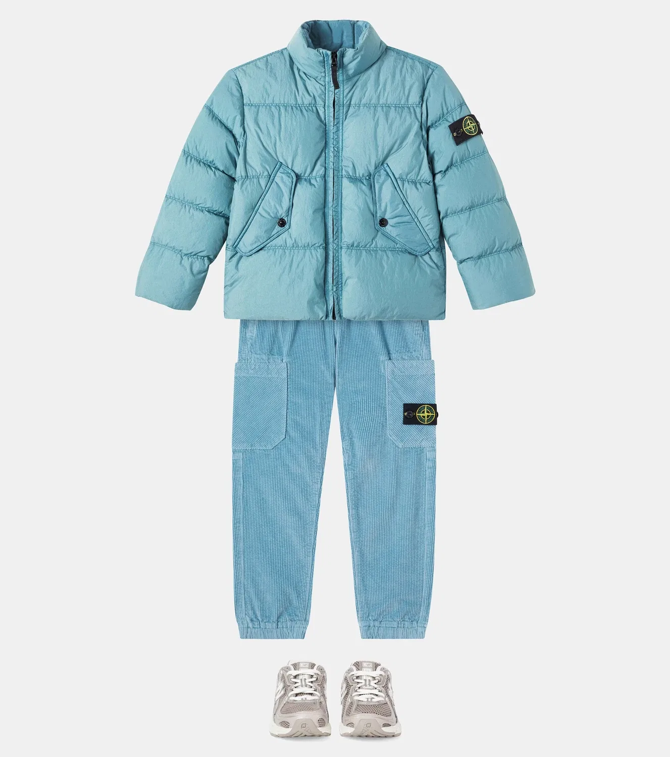 Легкая куртка с наполнителем Stone Island Junior, синий — фото 2