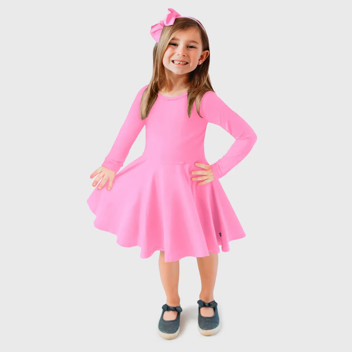 Платье с длинным рукавом Skater City Threads, medium pink — фото 3