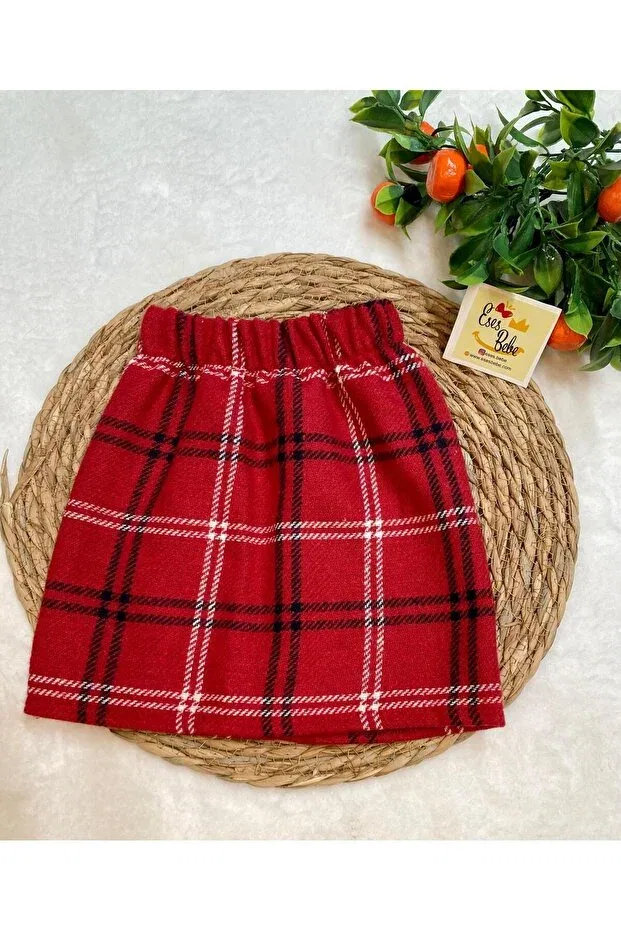Детская юбка с принтом Eses Bebe, Red Checkered
