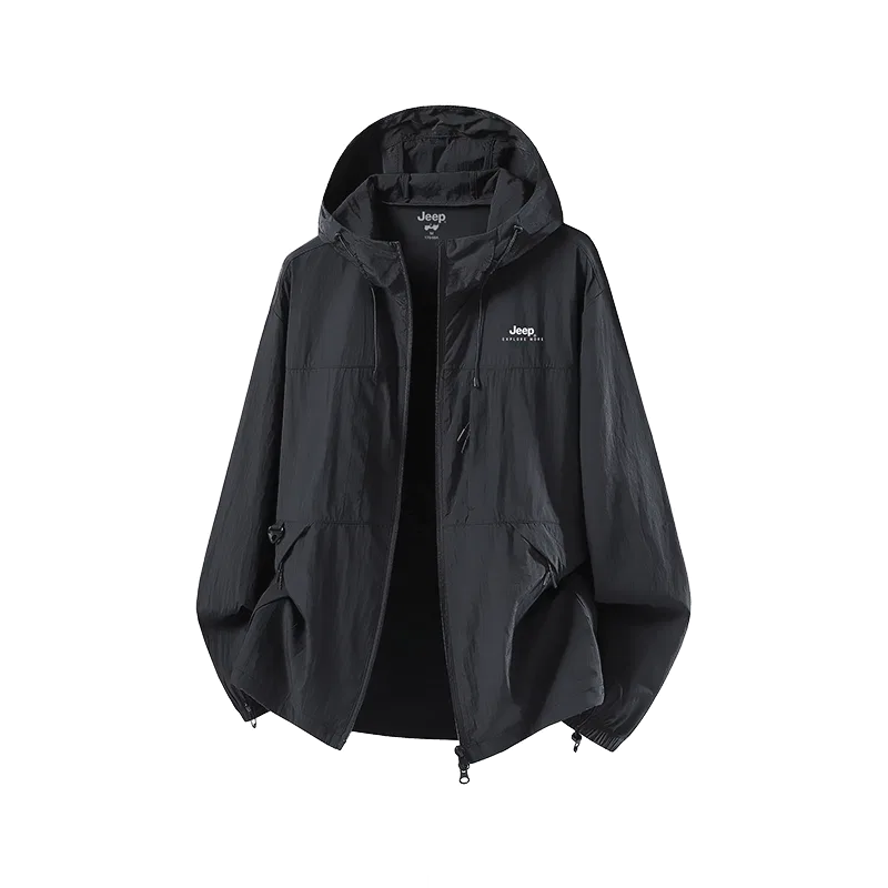Детская ветровка с капюшоном Jeep Ice Peak Sun Protection Collection, Black