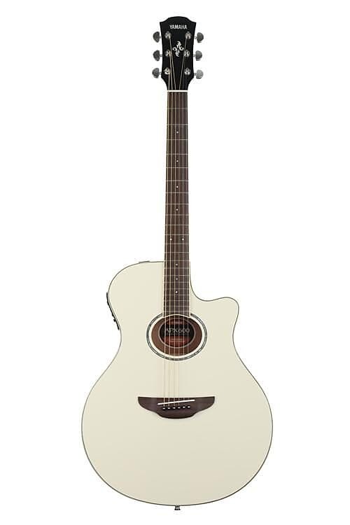 

Акустическая электрогитара Yamaha APX600 Thin-line Cutaway, винтажная белая APX600 Thin-line Cutaway Acoustic Electric Guitar