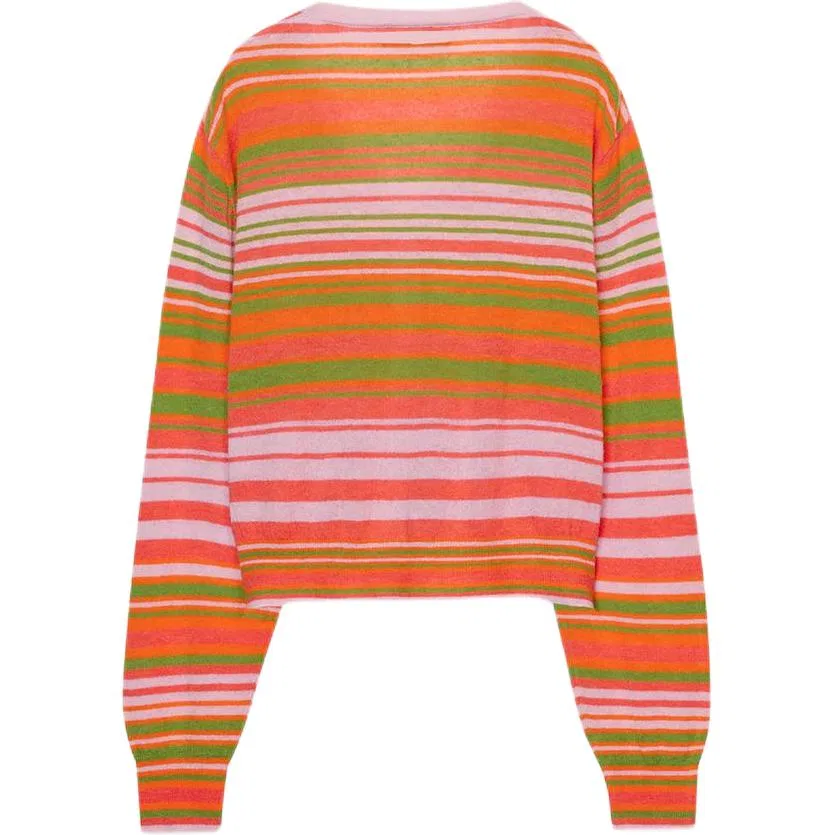 Женский кардиган с V-образным вырезом Multicolor ZARA — фото 3