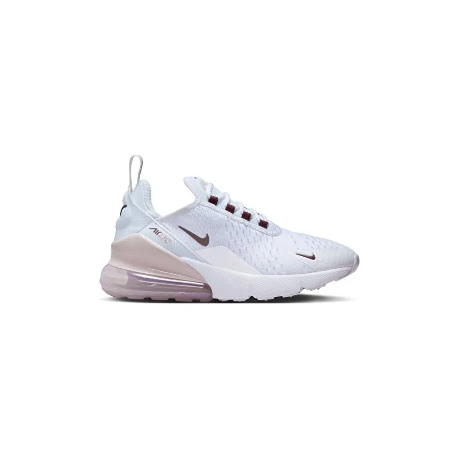 Кроссовки детские с длинным шнурком Nike Air Max 270 (GS) 943345-119, Белый
