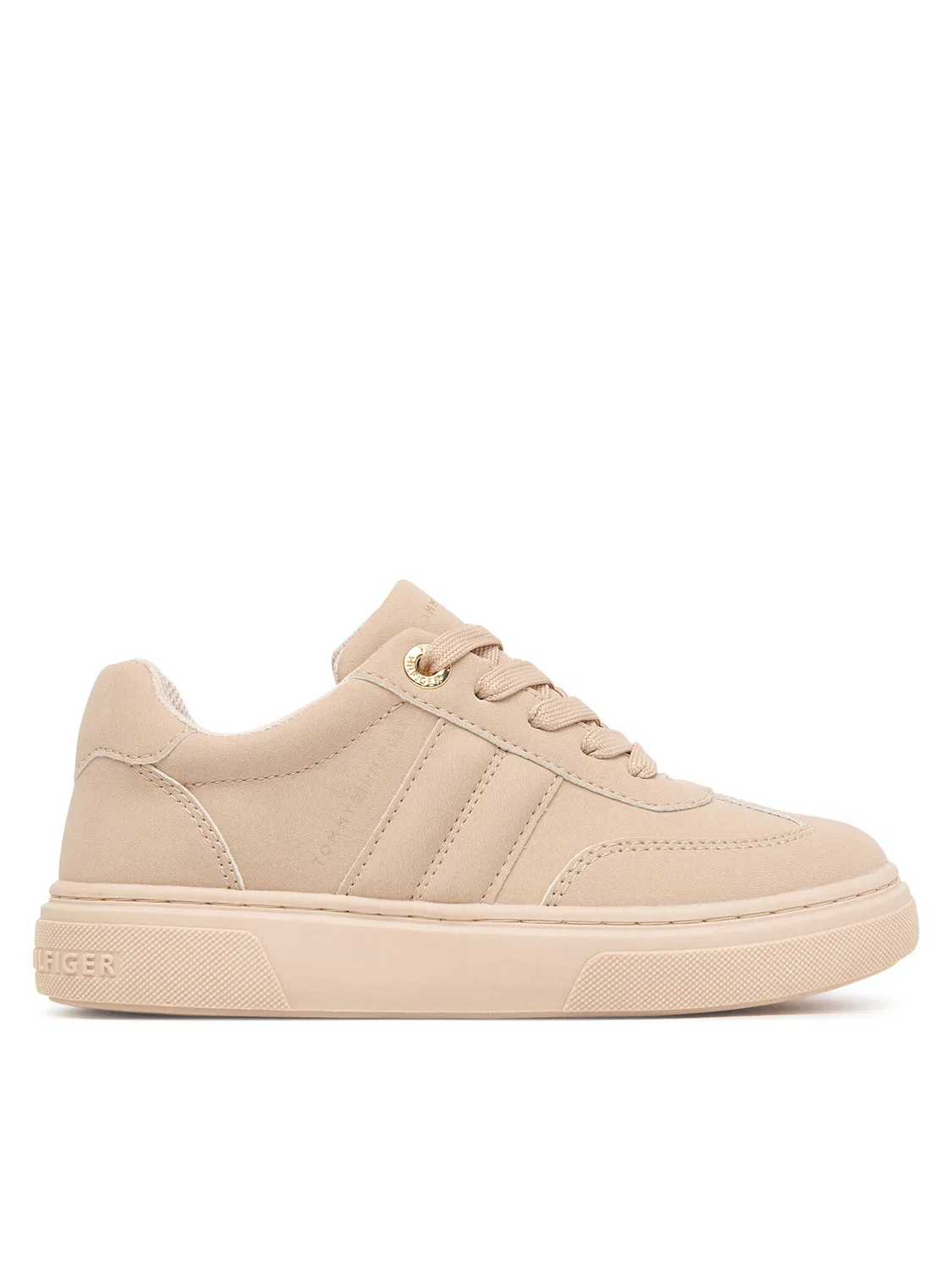 Кроссовки для девочки Low Cut Lace-Up Sneaker Tommy Hilfiger, светло-бежевый