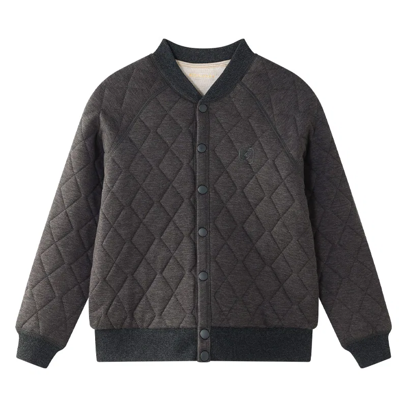 Детское пальто из хлопка с шерстью и шелком Red bean, Dark Gray