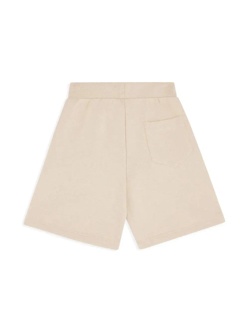 Шорты хлопковые с логотипом Boys Side Logo Cotton Shorts Young Versace, Beige — фото 2