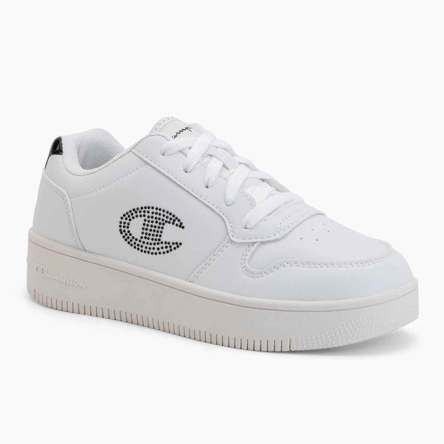Детские кроссовки с блестками Champion RD18 Platform Glitter G GS Low Cut, Weiss