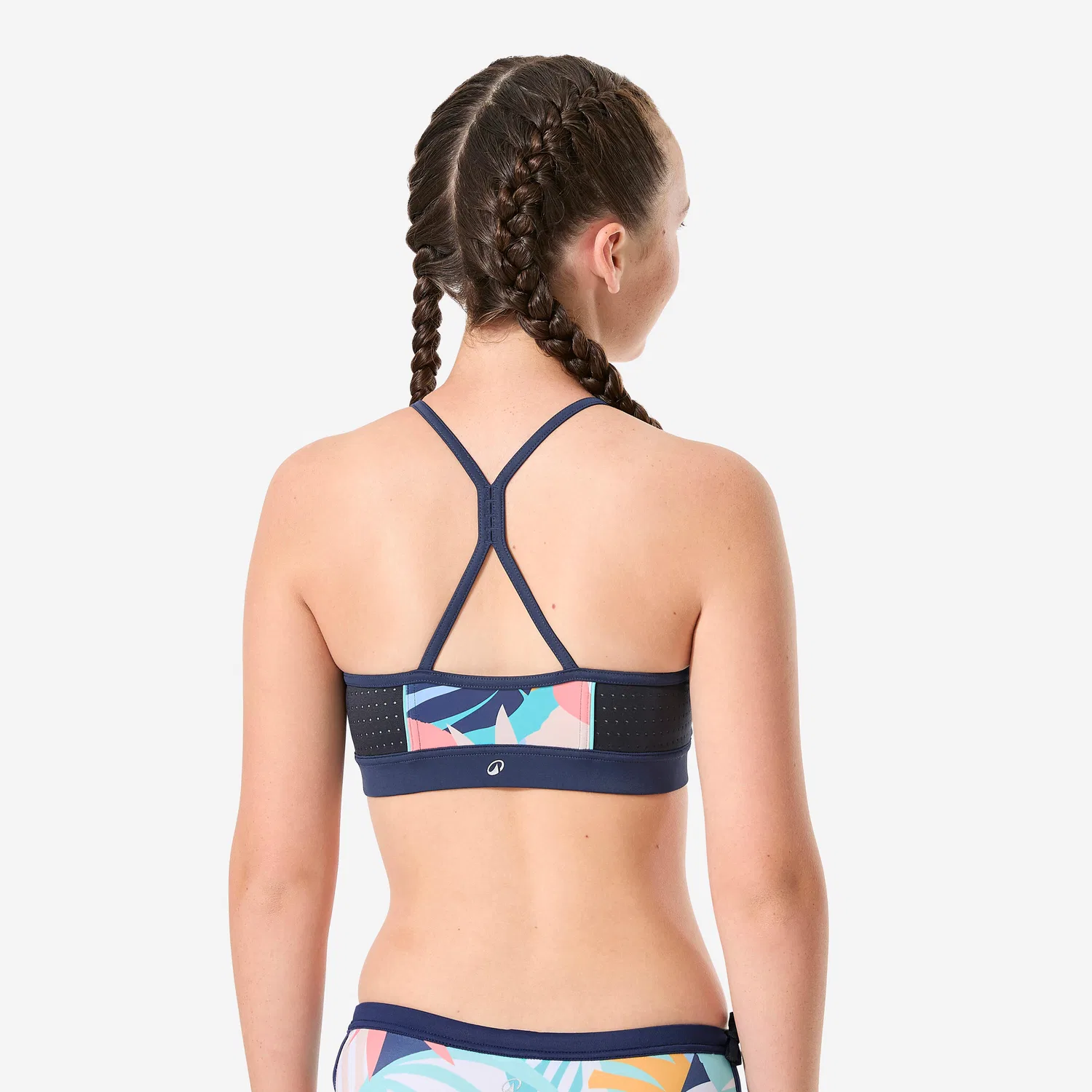 Детское бикини-бюстье для серфинга Madchen 900 Baha Palmy Decathlon, Blau — фото 4