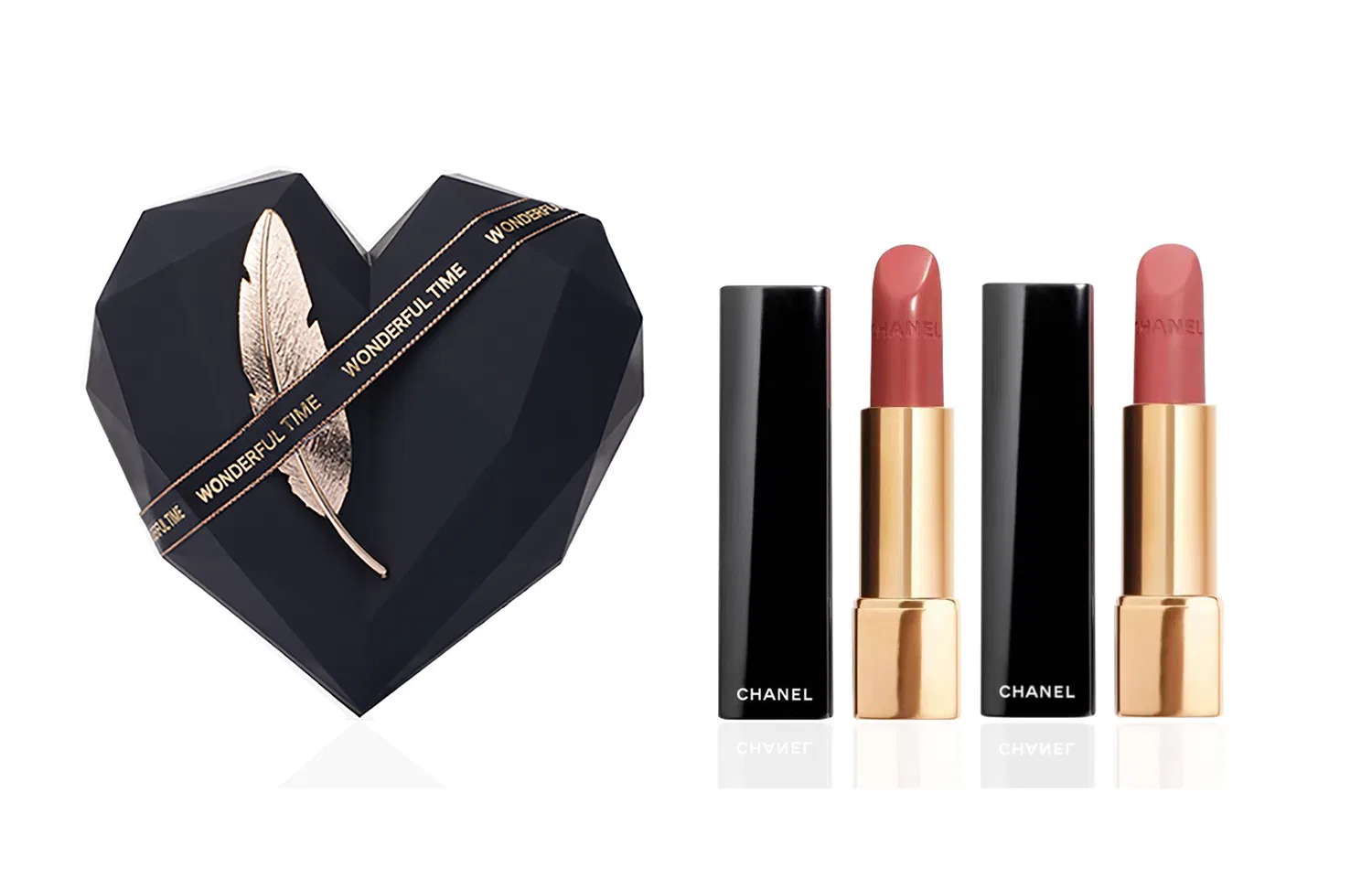 Женский набор помад CHANEL Charm Velvet, Charm Dazzle, Obsidian Box, 2 шт