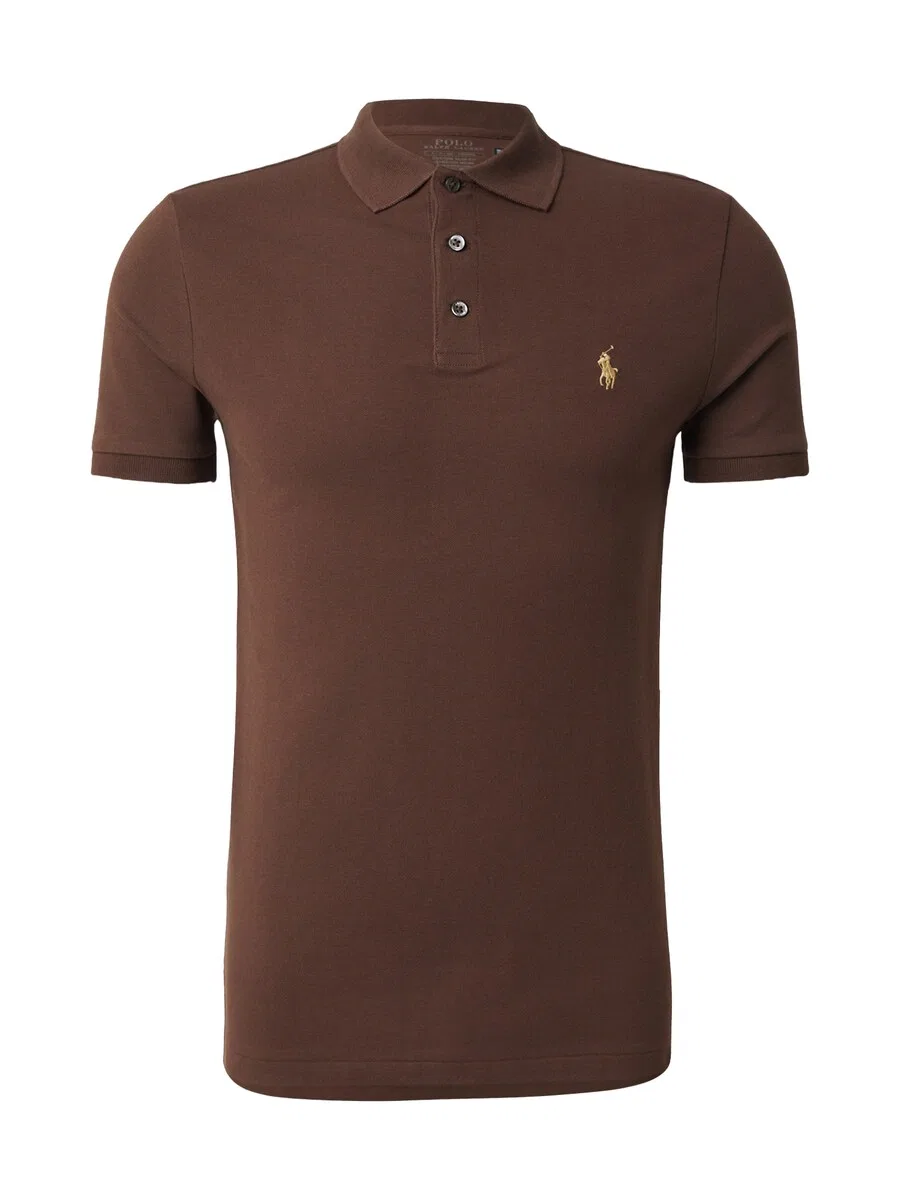 Футболка Polo Ralph Lauren темно-коричневого цвета