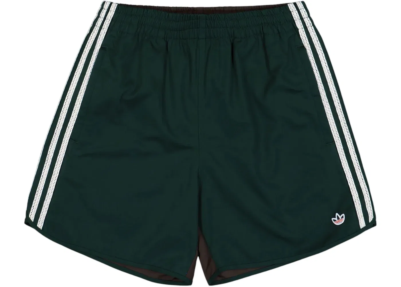 Мужские шорты с принтом Adidas x CLOT Shorts, Green Night/Dark Brown