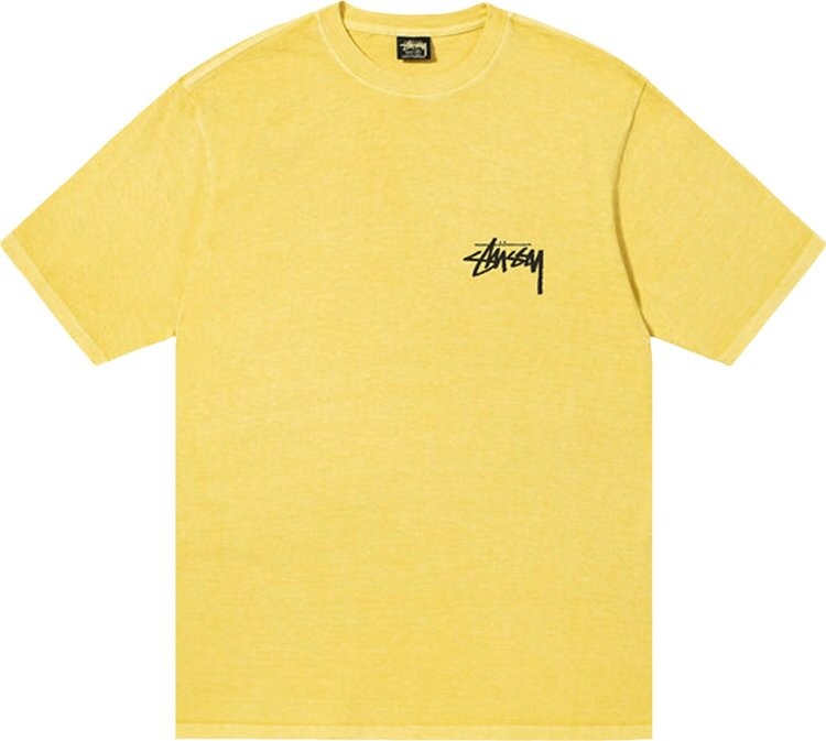 

Футболка Stussy Club Crown Pigment Dyed Tee 'Butter', желтый
