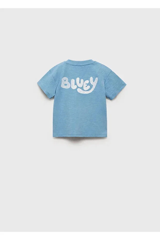 Детская футболка с принтом Bluey Mango Baby, Blue — фото 2