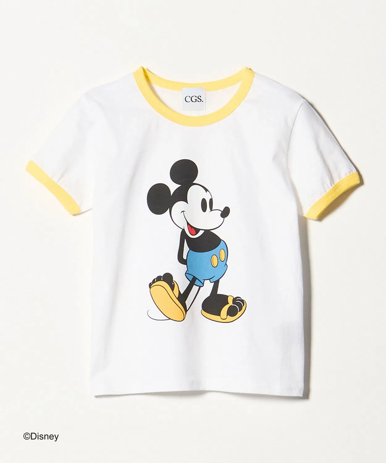 Детская футболка с принтом Mickey Mouse, короткий рукав California General Store, Yellow