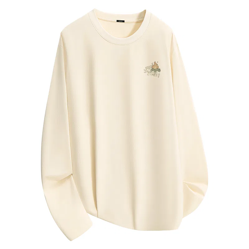 Детская футболка хлопковая Bonfire Story Chest Logo MINISO, Light Beige