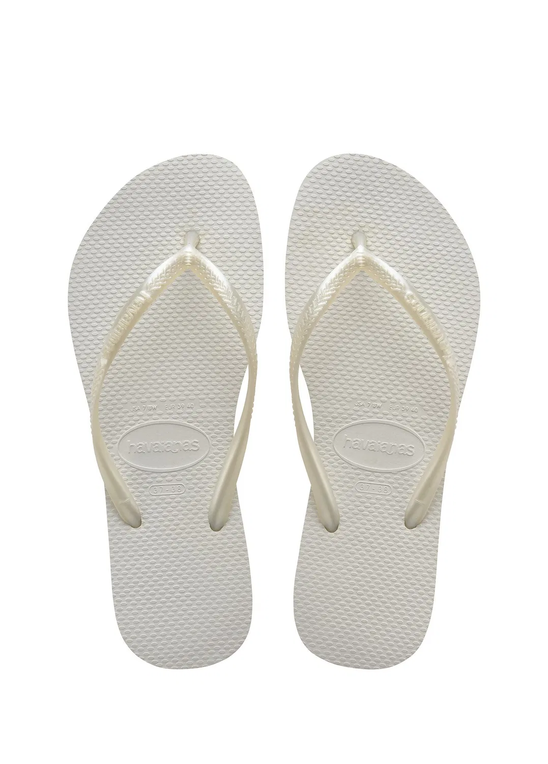 Шлепанцы Havaianas Slim, белый — фото 2