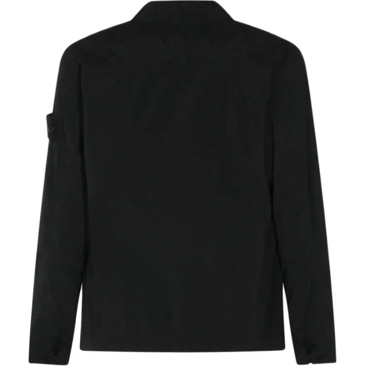Рубашка прямого кроя с воротником Black Модель STONE ISLAND, Black — фото 3