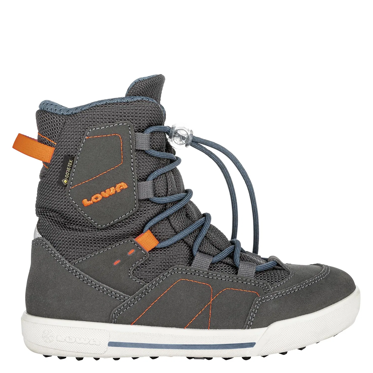Детские зимние ботинки из кожи с мембраной Raik GTX LOWA, Black