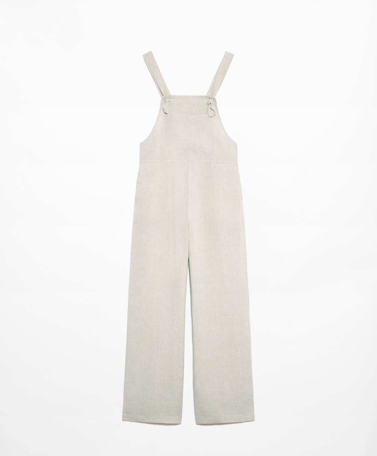 

Комбинезон Oysho Linen Strappy, светло-бежевый