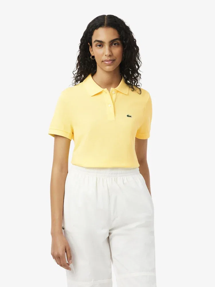 Футболка Polo LACOSTE Lemon, хлопковая с коротким рукавом