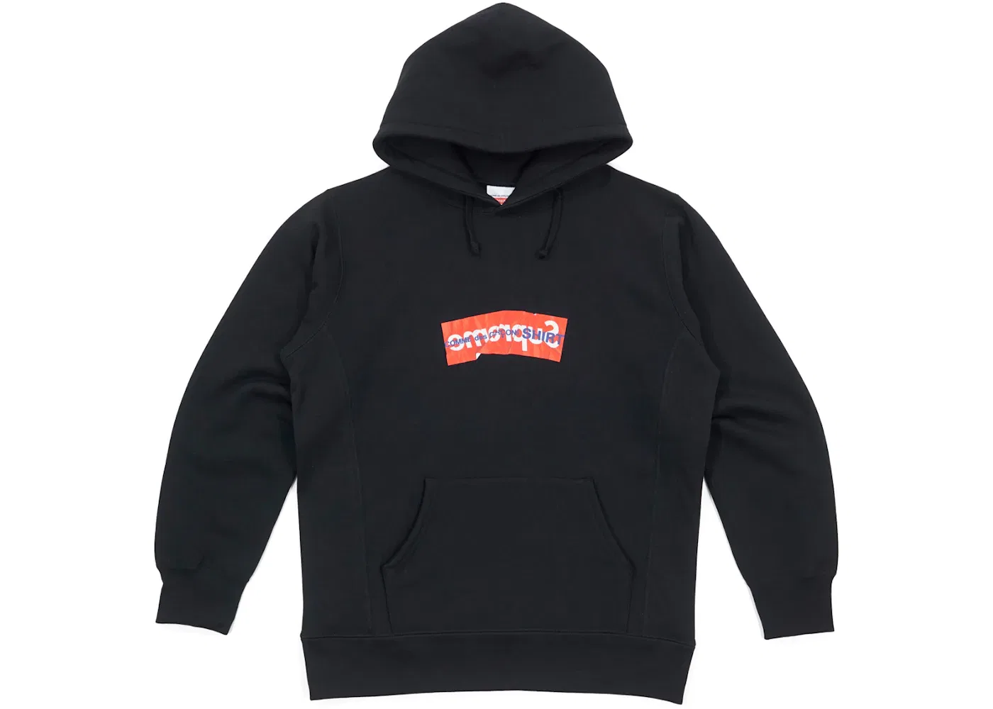 Мужской худи с принтом Box Logo Supreme Comme Des Garcons SHIRT, Black