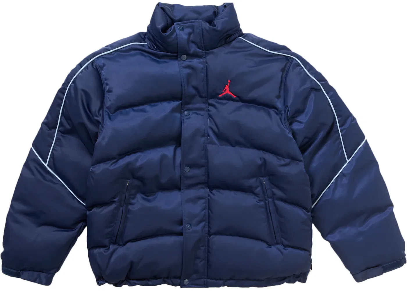 Мужская куртка-пуховик с утеплителем Supreme Jordan Puffer Jacket Navy, Navy — фото 2