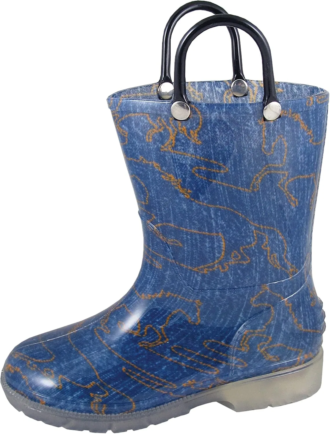 Детские ботинки для мальчиков с принтом Starlight Denim Blue Smoky Mountain Boots, Blue