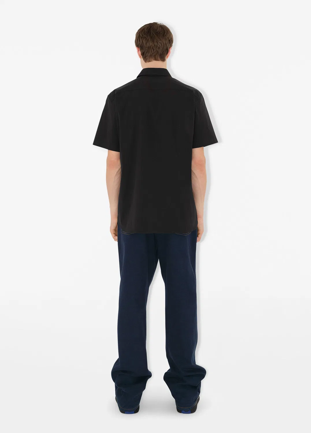 Рубашка Burberry Stretch Slim Fit, черный — фото 4